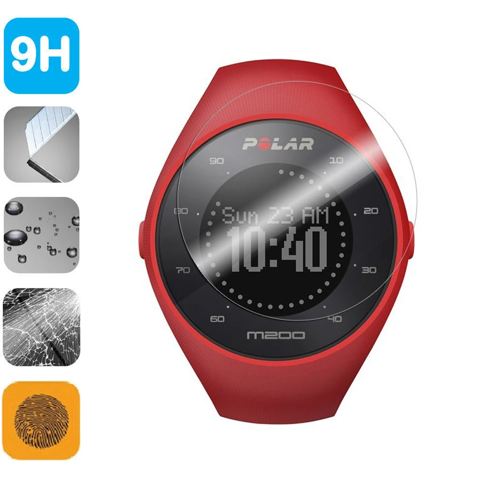 

9H Tempered Glass LCD Screen Protector Shield Film for Polar M200 Accessories