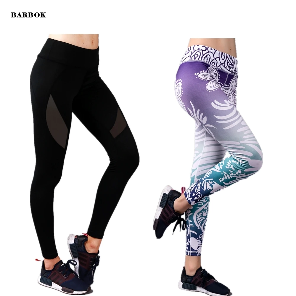 

BARBOK Yoga Leggings Yoga Pants Women Fitness Leggings Workout Sports Running Leggings Sexy Push Up Gym Wear Elastic Slim Pants