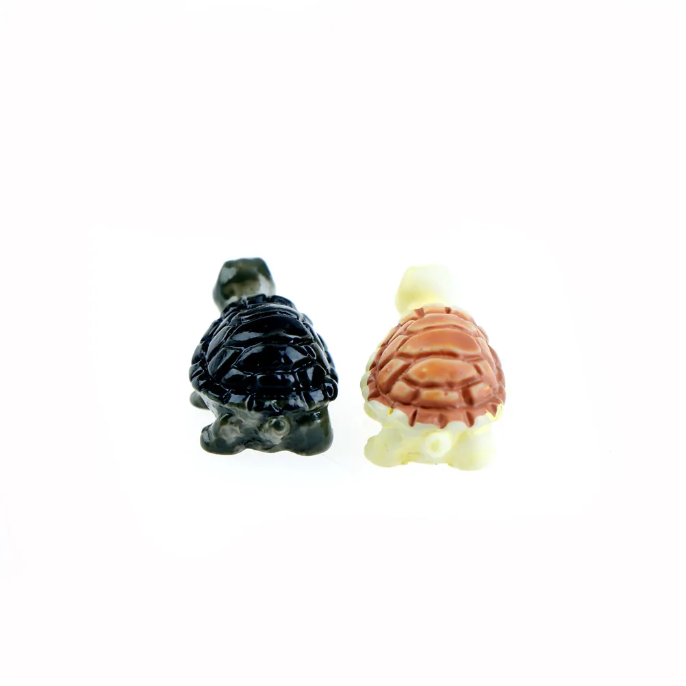 1 пара милые черепашки микро сказочные фигурки миниатюры садовые аксессуары для декора