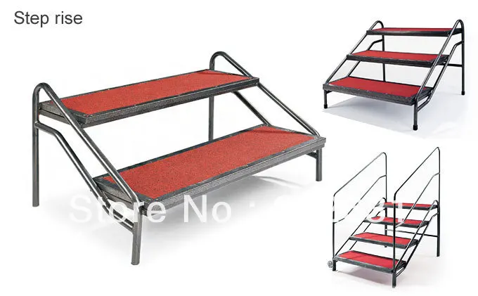 Step stair for Movable stage,heavy duty steel frame,carpet top,strong and durable Step stair for Movable stage,heavy duty steel frame,carpet top,strong and durable