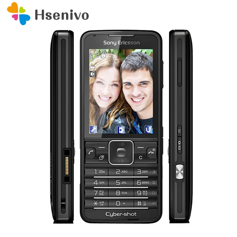 C901 100% Original Unlocked Sony Ericsson C901 Mobile Phone 2.2' 3G 5.0MP Bluetooth FM Radio Unlocked Cell Phone Free shipping