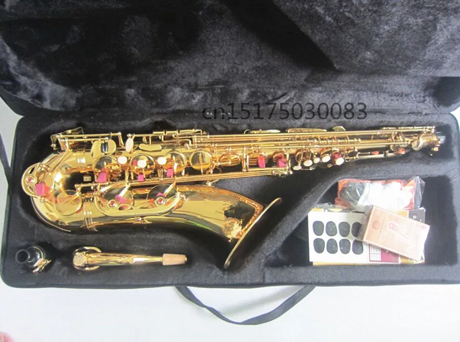 Tenor saxophone 2018 high quality tenor saxophone B Golden Deep carving