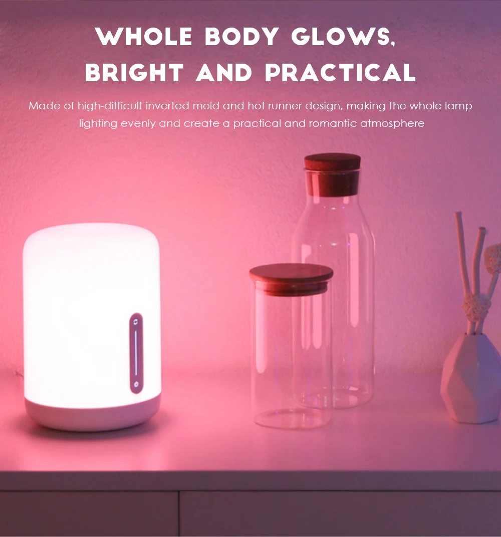 Xiaomi Mijia Bedside Lamp 2 Smart Night Light Voice Control LED Lamp Touch Control Mi Home App Led Bulb For Apple Homekit