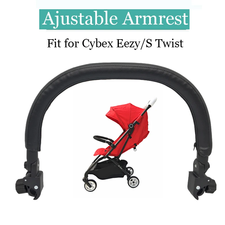 

Stroller Accessories Armrest for cybex Eezy handrest Bumper Handrail High Quality PU leather for Cybex S Twist buggy accessories