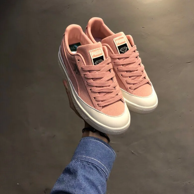 

2018 New Arrival Puma Clyde X Diamond women's Breathable Sneakers Badminton Shoes Size 35.5-39