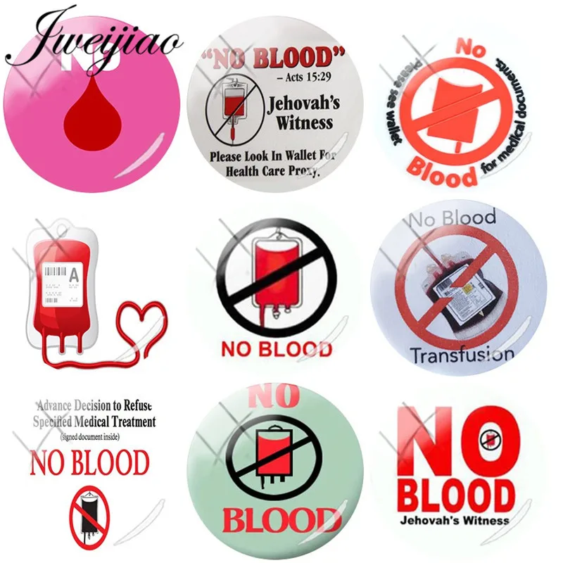 JWEIJIAO Keep Calm and No Blood Стеклянные Кабошоны Купольные изображения демонстрация