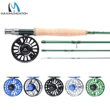 Maximumcatch 9ft Fly Удочка катушка Combo IM10 36T углеродное волокно Fly Rod& 3-10wt ЧПУ обработанная муха катушка с трубкой Cordura