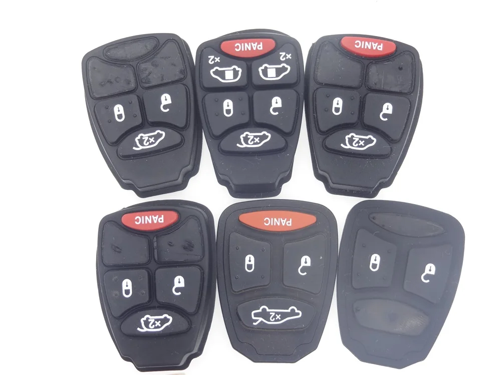 

AUTEWODE 1PC Remote Key Case Button Pad fit for DODGE JEEP CHRYSLER Aspen Replacement RUBBER PAD auto parts