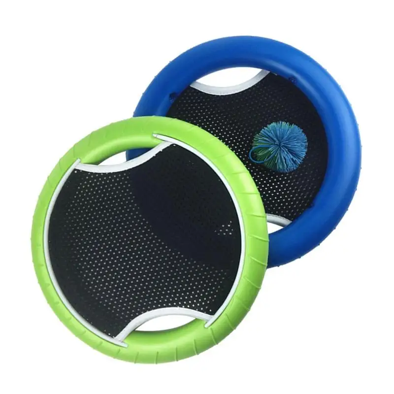 صفعة الكرة اليد الترامبولين سوبر القرص طبق طائر ترتد لعبة مع المطاطي كرة نطاطة (لون عشوائي)