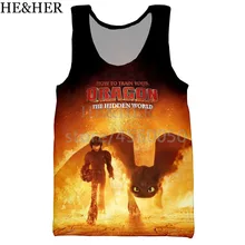 Как приручить дракона унисекс Топ на бретелях для мужчин модный крутой летний топ на бретелях для работы Мужские Женские топы топ на бретелях