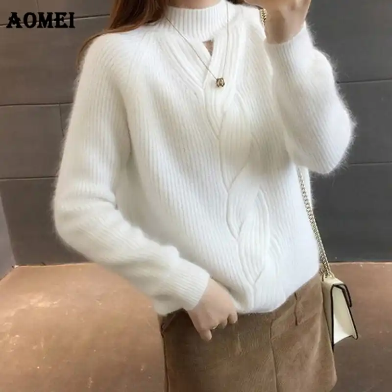 Women Yellow Cashmere Sweater Jumper Angora Pullovers Girls Warm Autumn Winter Fashion Sweet Girls Hollow Out Casual Fall Tops Women Yellow Cashmere Sweater Jumper Angora Pullovers Girls Warm Autumn Winter Fashion Sweet Girls Hollow Out Casual Fall Tops
