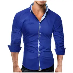 SJ8-17 RUIKE цвет Slim Fit платье рубашки для мальчиков мужские Гавайский XXL