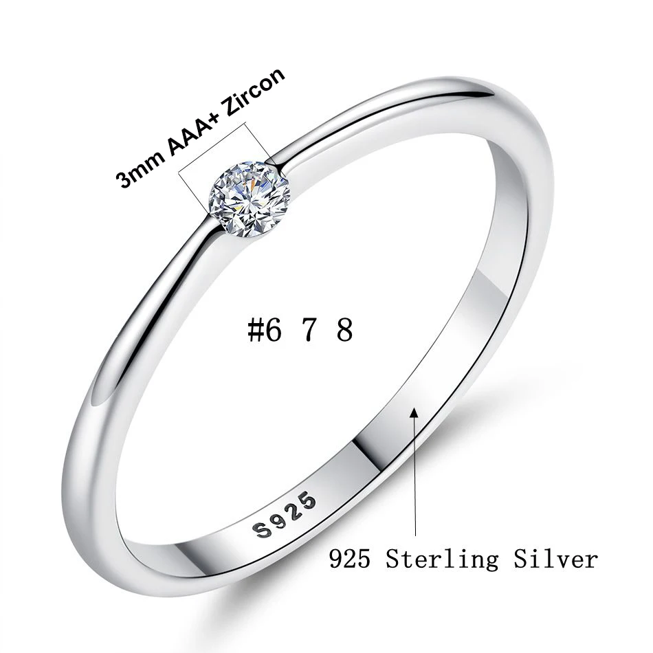 BELAWANG, новая мода, 925 пробы, серебряные, круглые кольца с искрящимся CZ кристаллом, кольцо на палец для женщин, обручальное, серебряное ювелирное изделие