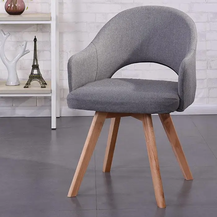 Скандинавский кофейный стул из массива дерева один современный минималистичный взрослый обеденный стул домашний компьютерный стул задняя гостиная стол стул - Цвет: Coffee chair