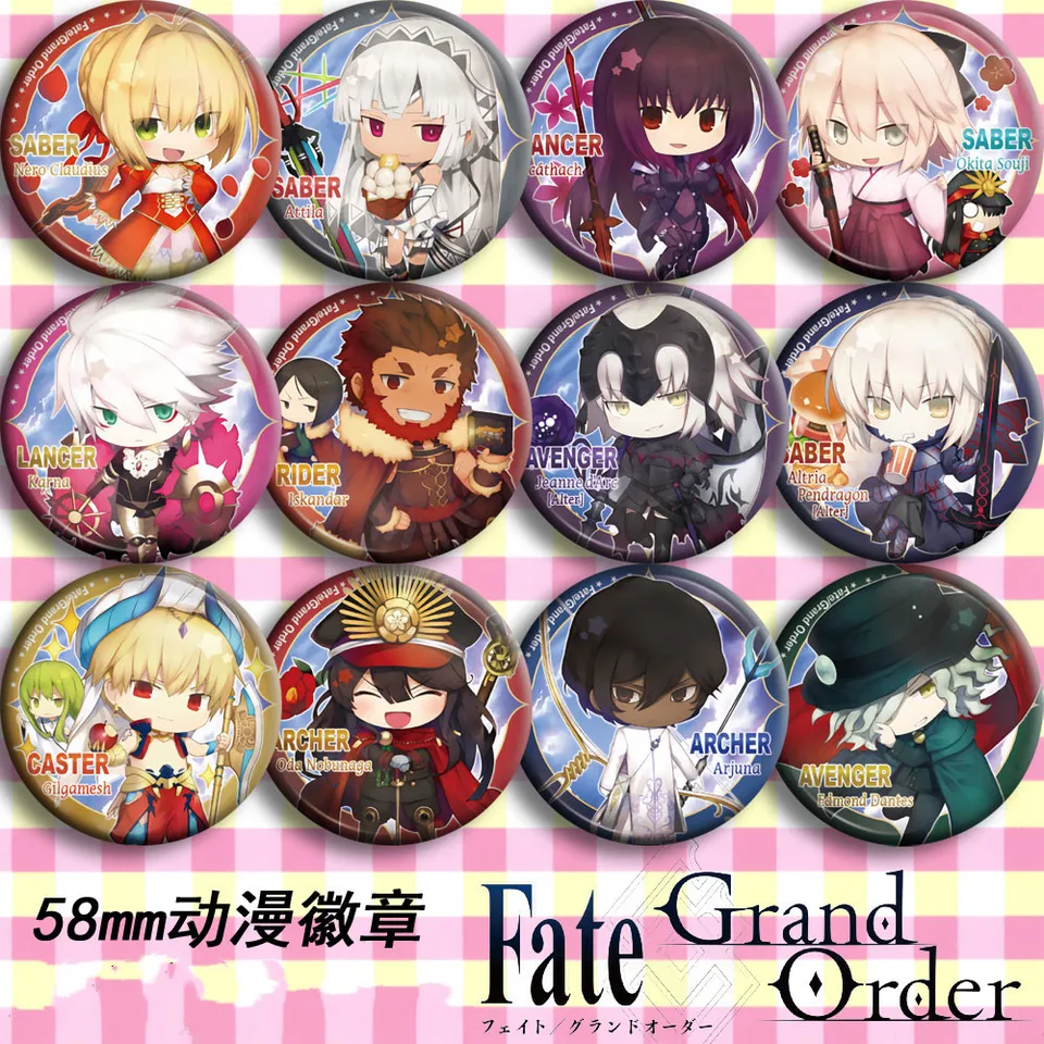 5pcs Sets Pio Fiore no Banshou Cosplay Badge Pin Button Brooch Bags Anime Gift#4