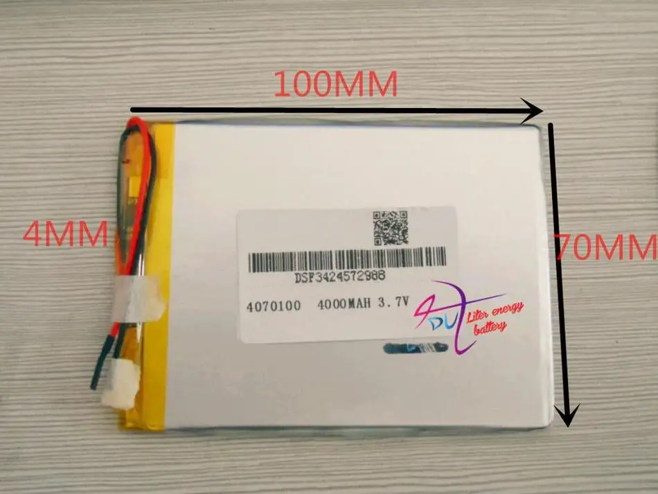 

best battery brand 3.7V 4000MAH 4070100 Lithium polymer Battery with protection board For MID 7inch Tablet PC Free Shipping