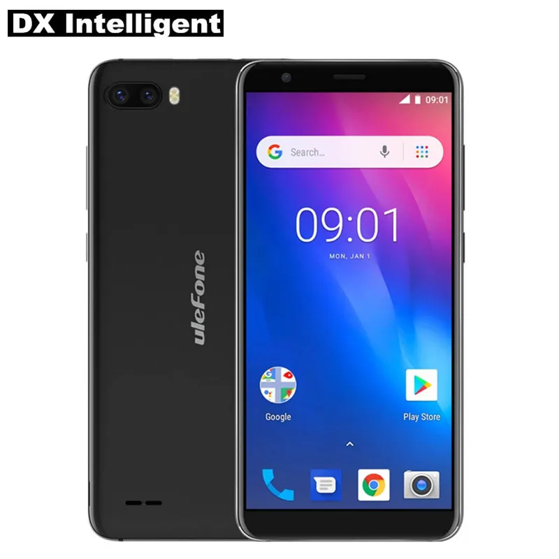 Ulefone S1 Face ID 3000 мАч мобильный телефон 3G 5,5 "18:9 полный Экран mt6580 четыре ядра 1 ГБ + 8 ГБ Android 8,1 8MP двойной камеры gps Dual Sim