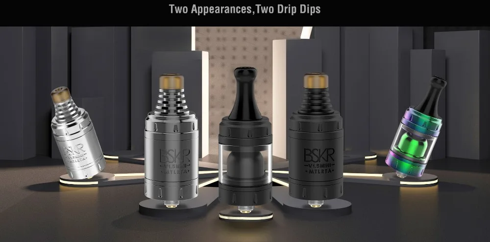 Original Vandy Vape Berserker Mini MTL RTA V1.5 Tank 22mm 2.5ml Metal Tube Vandyvape BSKR Atomizer 2ml Electronic Cigarette Vape 02 (5)