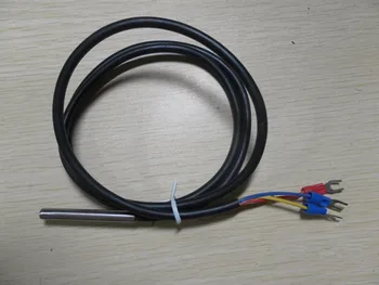 

2PCS 1 Meter 6*60MM Waterproof Platinum Thermistor Temperature Measurement Probe Tempilstick Thermal Resistance WZP-035 PT100