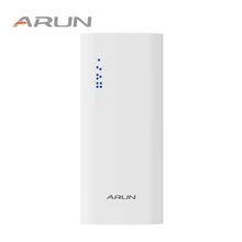 ARUN 10000mAh FD PLUS Power Bank Phone Charger Two Portable Charger Dual USB External Battery For iPhone 5 6 6s 7 Samsung S8