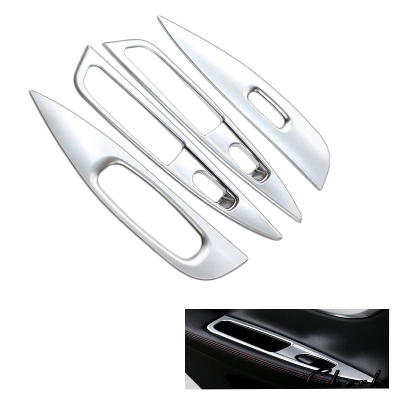 

Chrome Part Fit For Nissan Qashqai Interior Accessories Door Armrest Window Lift Switch Cover Trim 2014 2015 2016 2017 2018 2019