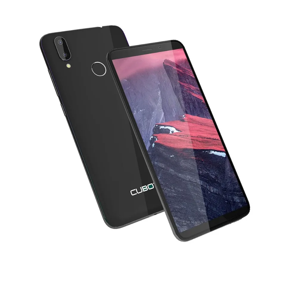 Смартфон Cubot J7, 5,7 дюймов, Android 9,0 18:9, 2 ГБ, 16 ГБ, MT6580, четыре ядра, двойная камера, 2800 мАч, для распознавания лица, отпечатков пальцев, мобильный телефон