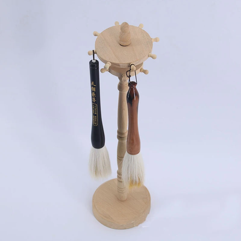 Traditional Chinese Brush Holder Calligraphy Pen Holder Stand 12 Hook