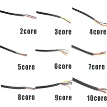 2, четыре ядра, 3 провод с сердечником 4 ядра 5core 6 ядро 7core 8 9 10pin компьютерный провод 28AWG UL2464 канал звуковой канал сигнала кабель ПВХ светодиодный провод