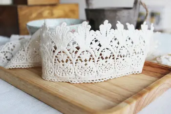 

10yards Off White Sewing Bbelt Cotton Lace Trim CMSR002H