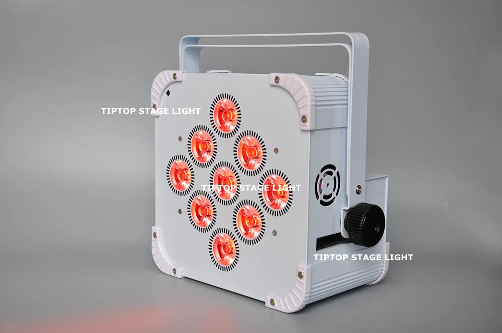 TIPTOP 10 блок TP B07 большой ЖК экран 9x18W беспроводной Led Par свет 13200MAH литий