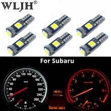 WLJH 6x Canbus T5 Светодиодная лампа 73 74 3030 SMD лампа приборной панели для Subaru BRZ Legacy Tribeca Outback Forester Impreza