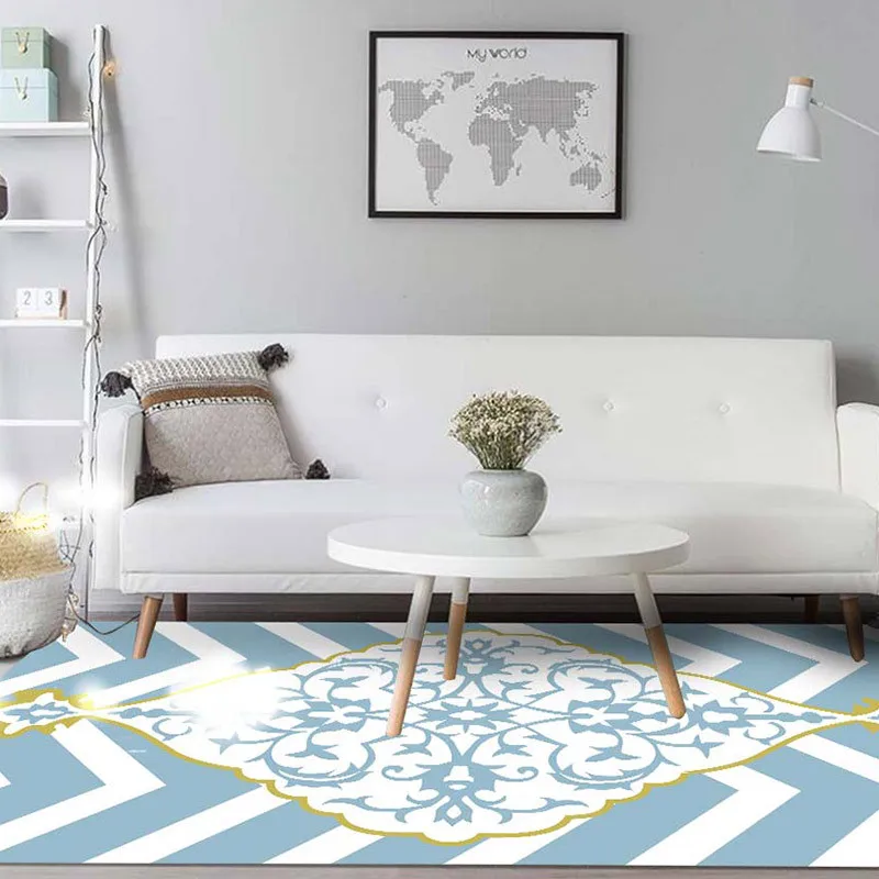 

New Living Room Carpet Rectangular Door Mat Bedroom Rug Rectangular Non-slip Nordic Floor Mat Decorative Coffee Table Mat