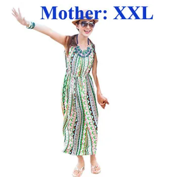 Комплект семейной одежды новинка года пляжные полосатые семейные платья для мамы и дочки хлопковая футболка+ шорты для отца и сына - Цвет: Mother Dress XXL