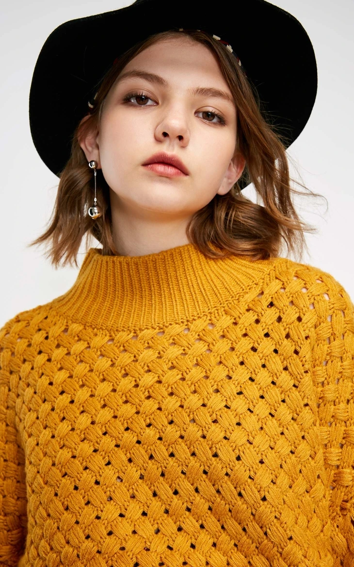 Только Осень Новый полый пуловер свитер женский | 118313554