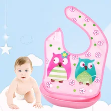 Водонепроницаемые Мультяшные детские силиконовые нагрудники для мальчиков и девочек, тканевые слюнявчик для малышей, регулируемый передник для кормления цветной платок-Слюнявчик