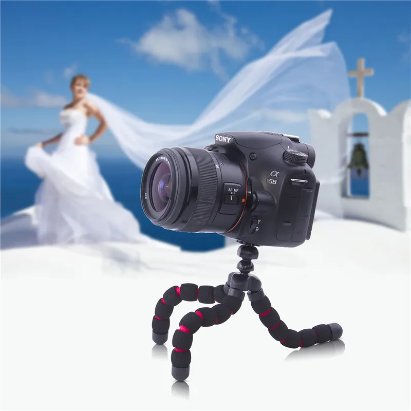 fosoto Mini Octopus Flexible Tripod Digital Camera Mobile Phone Portable Stand Gorillapod Type Mono