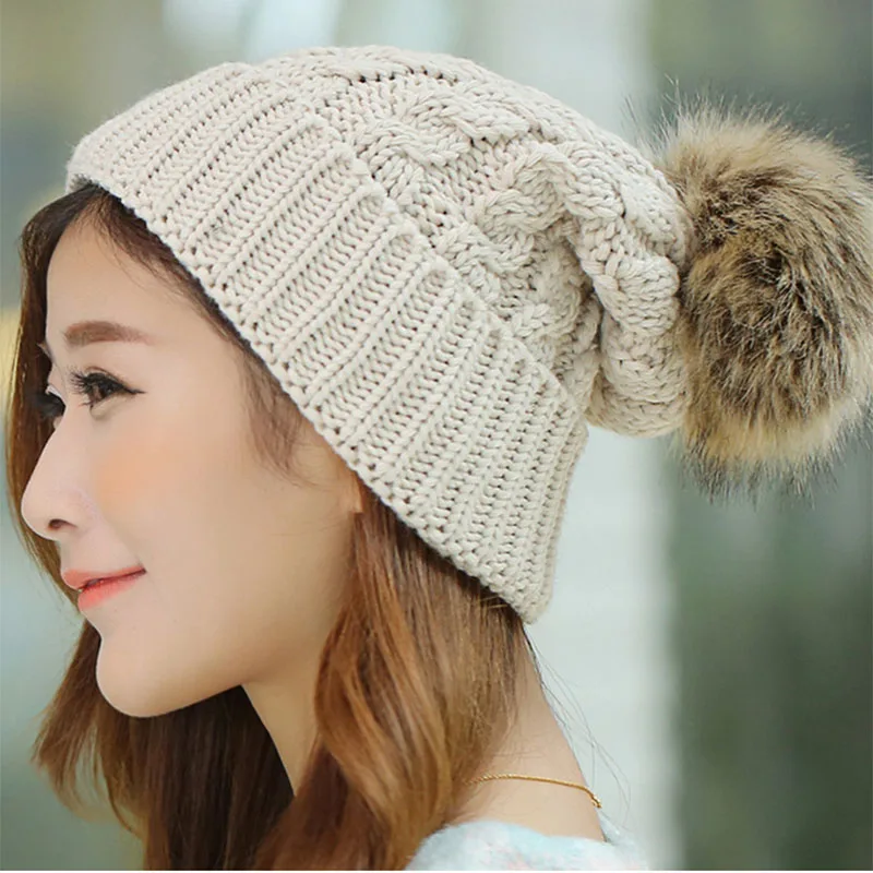 Women's Cap Beanie Knitted Hats Crochet 