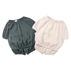 Комплекты детской одежды для мальчиков новая летняя стильная брендовая одежда для маленьких мальчиков и девочек футболка с короткими