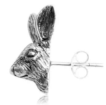 

Regalrock Cute Bunny Hare Rabbits Ear Stud Earring