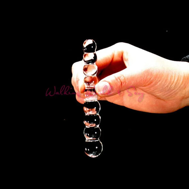 Small Glass Anal Beads Butt Plug With 9 Beads Urethra Beads Stick Penis Urethra Masturbation Glass Dildos Erotic Toys For Women (4)