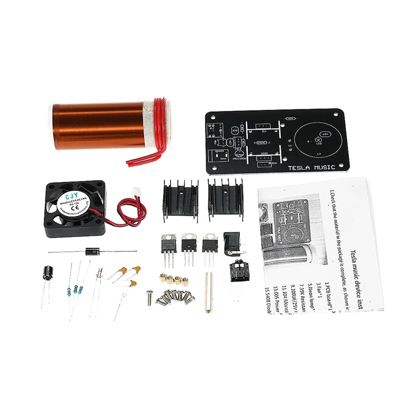 

DIY Music Tesla Coil Plasma Loudspeaker Kit Wireless Transmission Module D1V0