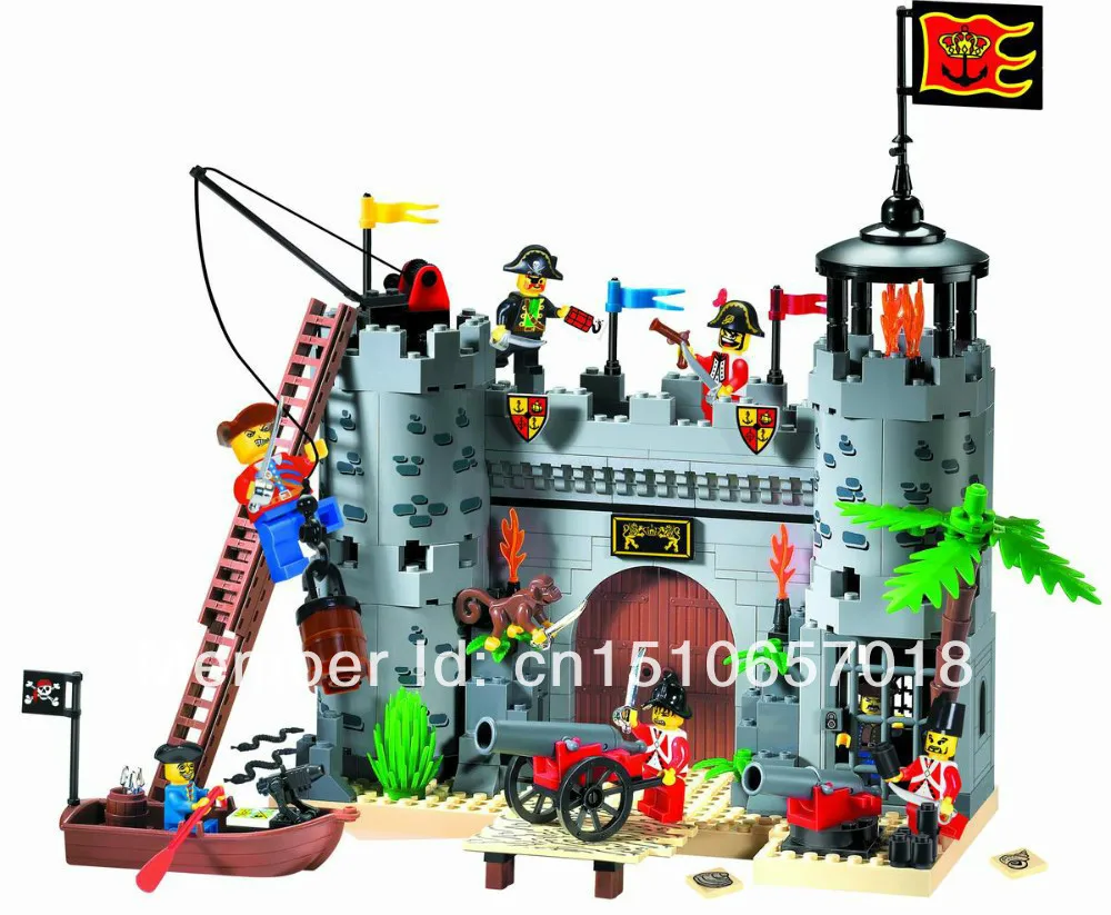 

without original box No 310 Pirates Series Enlighten Building Block Set 3D Construction Brick Toys Educational toy for Children