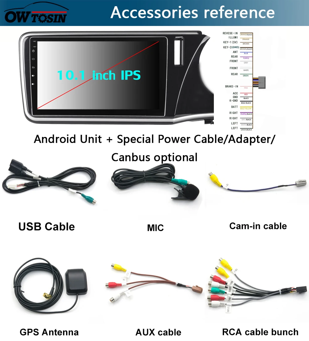 10," ips Android 9,0 8 Core 4G Оперативная память+ 64G Встроенная память автомобильный dvd-радиоплеер gps для Honda City DSP CarPlay попугай BT