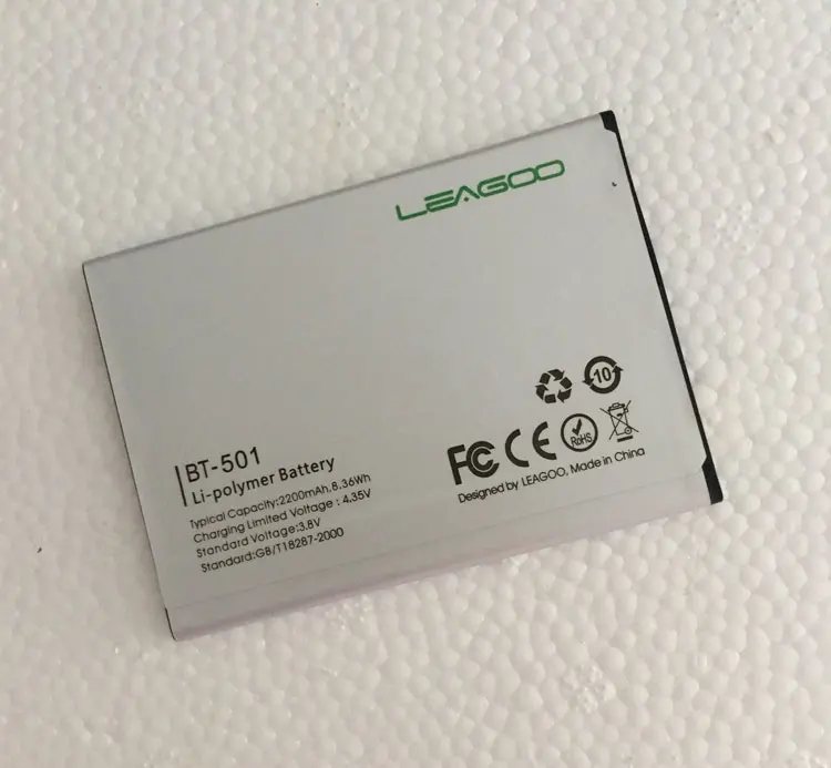 

100% Original Backup LEAGOO Alfa 5 Battery BT-501 2200mAh For LEAGOO Alfa 5 Smart Mobile Phone+ + Tracking Number