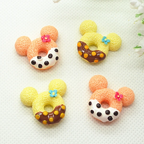 

10PCS 25mm Cute minnie Resin Flatback Cabochon Miniature Food Art Supply Decoration Charm Craft DIY