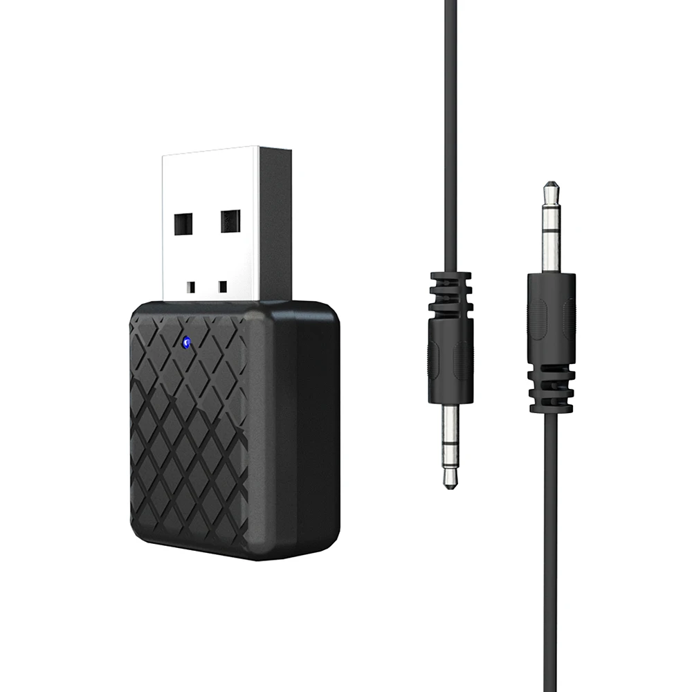 1 шт. Bluetooth 5,0 аудио приемник передатчик Мини 3,5 мм AUX Jack стерео Bluetooth передатчик для ТВ ПК автомобиля USB беспроводной адаптер