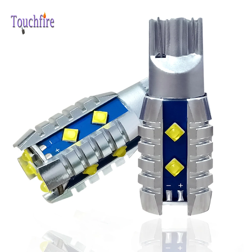 

2PCS T15 W16W 921 912 Super Bright 2400Lm 2525SMD with LENS 12LED CANBUS Car Bulb Backup Reserve Lights Auto Tail Lamp White