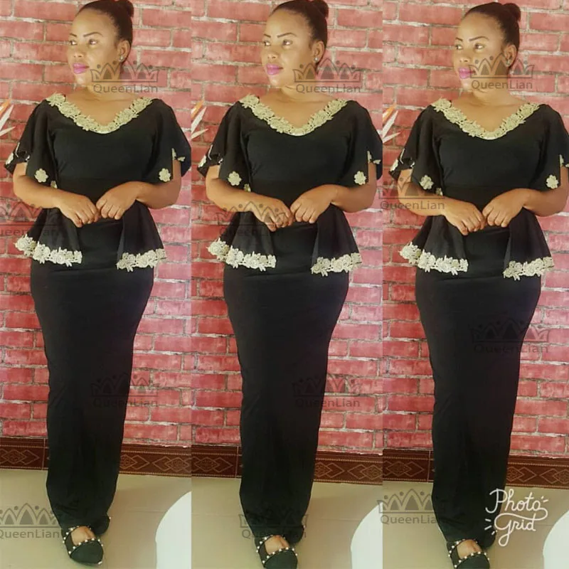 Большие эластичные африканские вышитые Дизайнерские Длинные платья Вечерние женские Дашики(LSBF