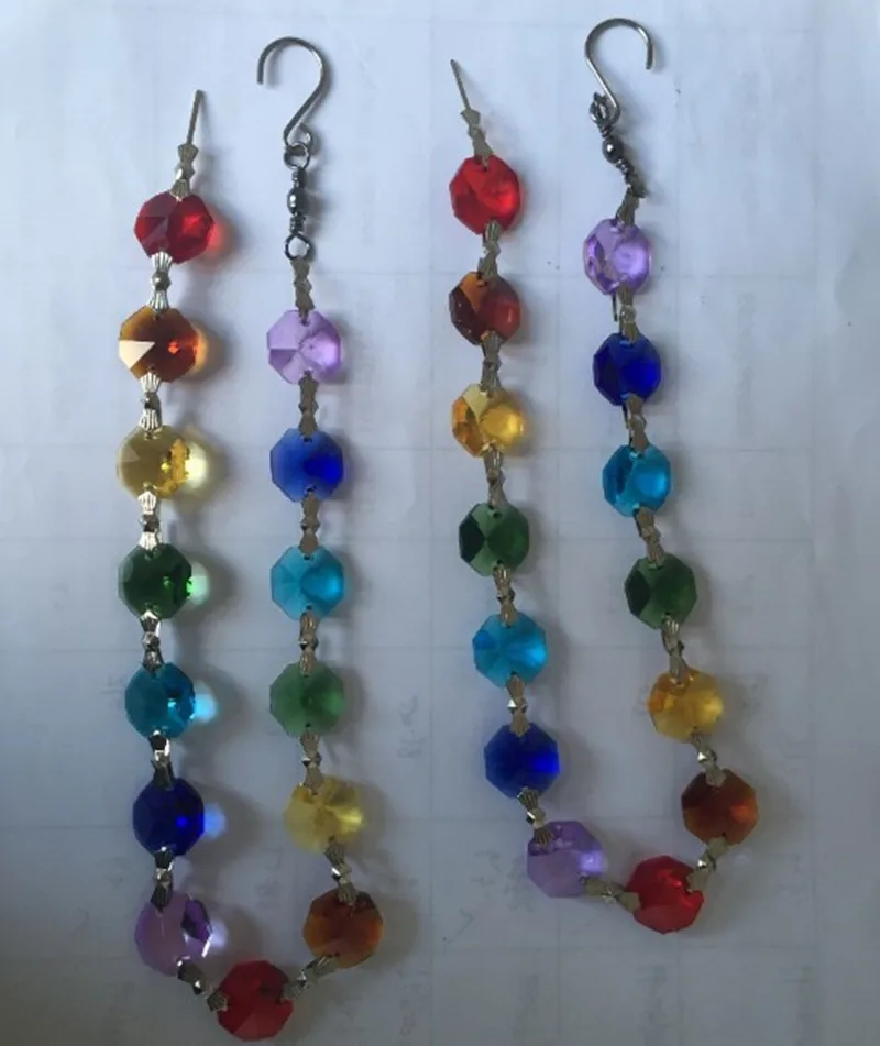 gold chain with crystal beads