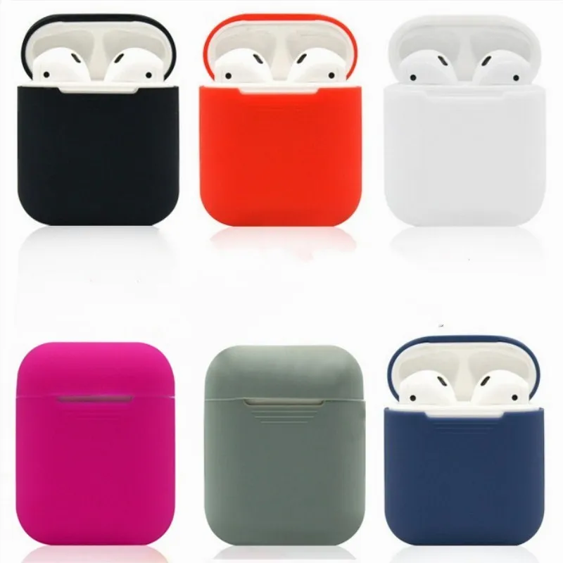 1 шт. силиконовый защитный чехол для AirPods ударопрочный Apple Airpods аксессуары зарядки